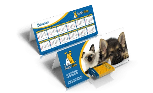 CALENDÁRIO | PORTA CARTÃO | COUCHÊ 300G | 25,5X14 | VR TOTAL FRENTE | 4X0